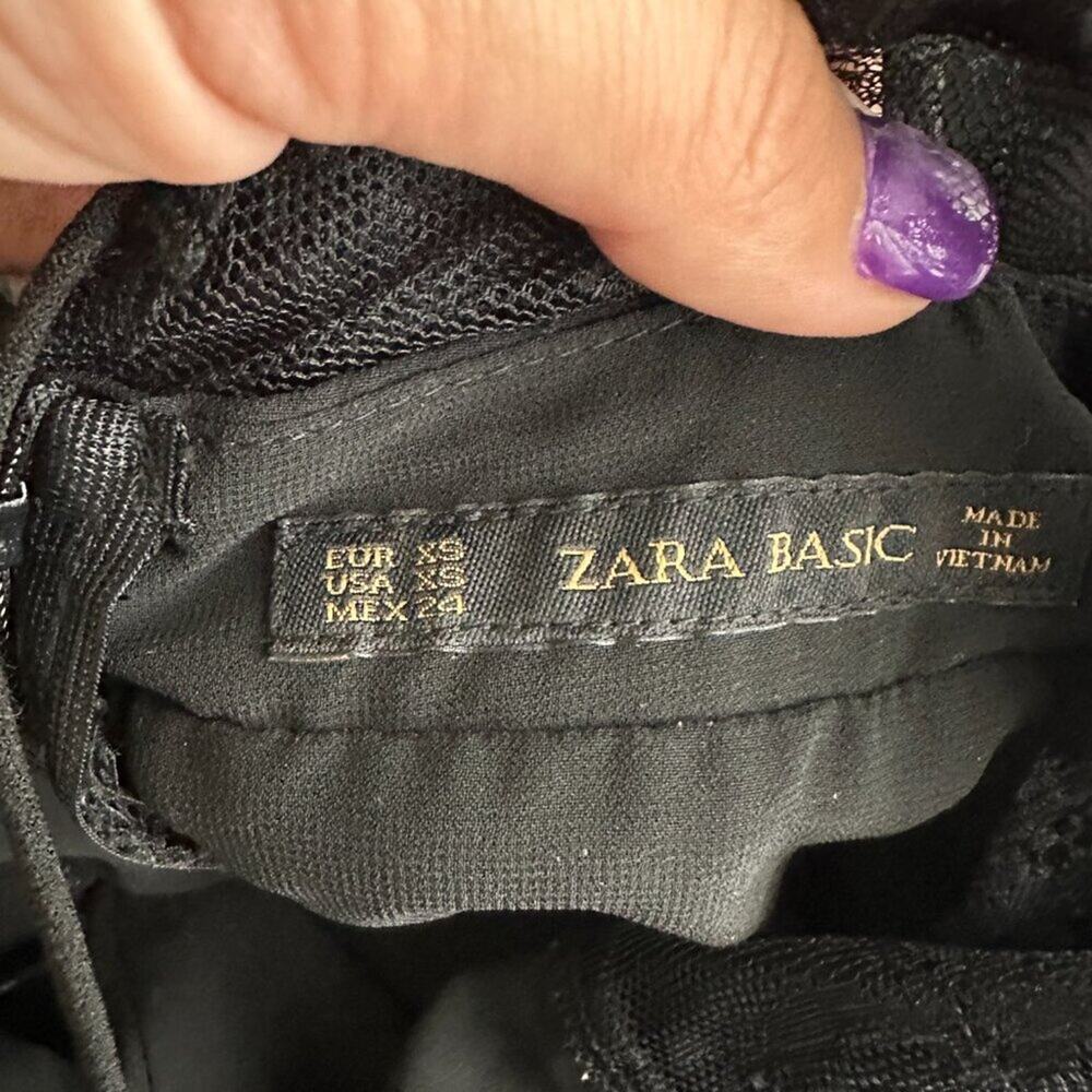 2/$30 ZARA Basic Halter Midi Slip Dress Black XS #A0667 - Picture 5 of 8
